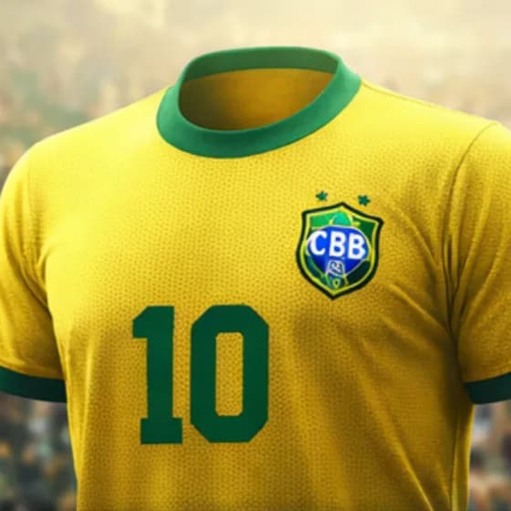 Brazil Retro Home Shirt — No. 10