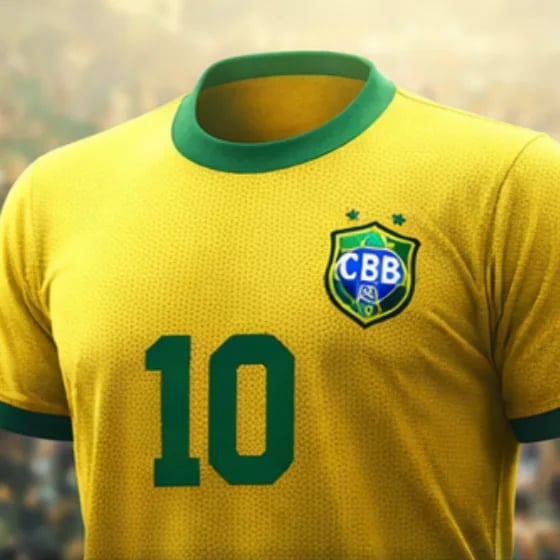 Brazil Retro Home Shirt — No. 10